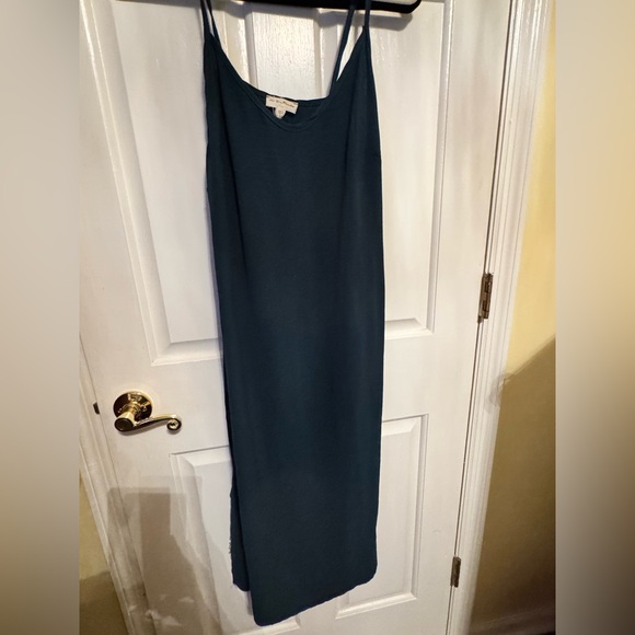 See You Monday Dresses & Skirts - See You Monday Teal Maxi Slip Skirt Forest Green